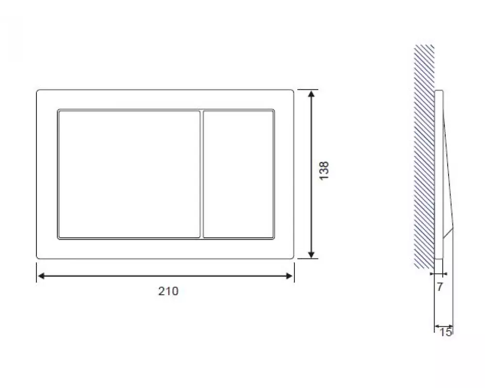 Кнопка ENTER хром глянцевый