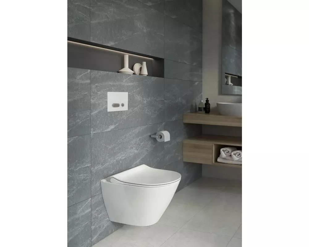 Кнопка INTERA хром матовый