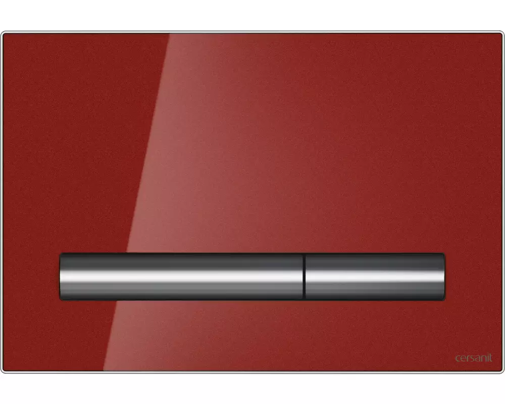 Кнопка PILOT красная глянцевая стекло