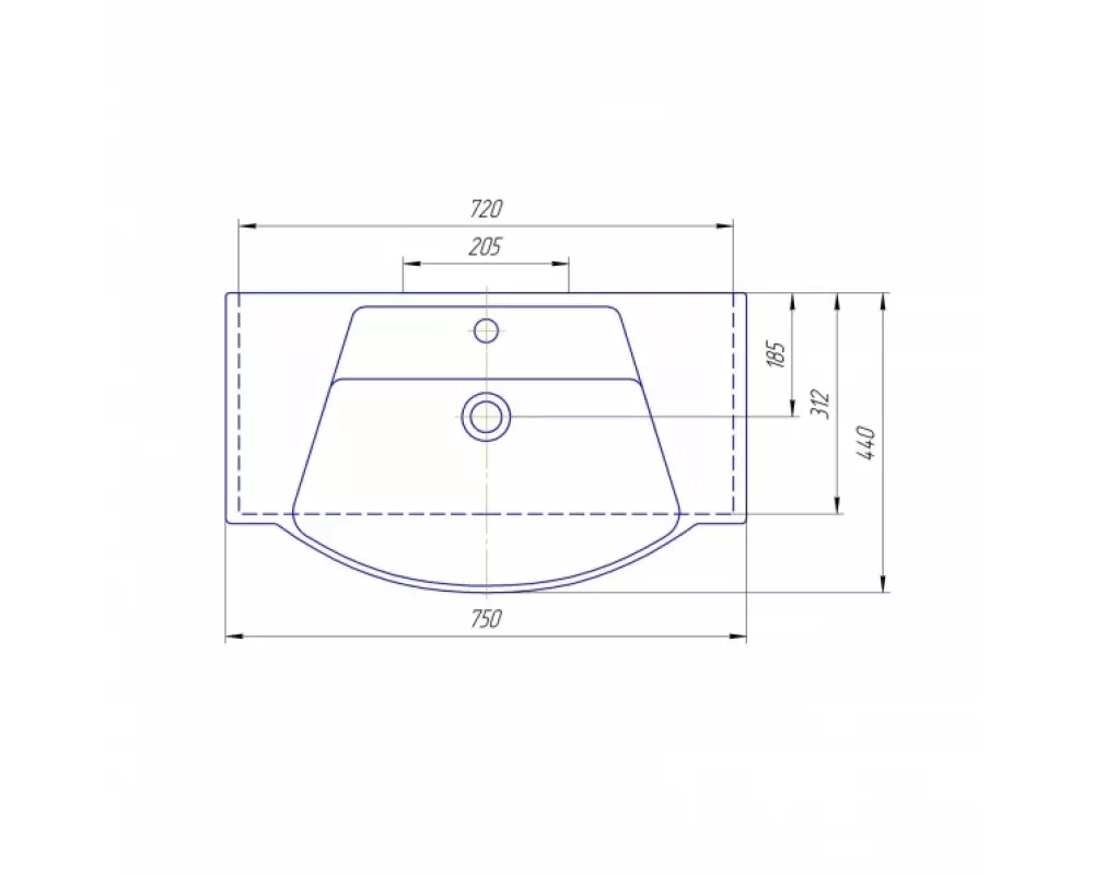 Умывальник «Монро» 750