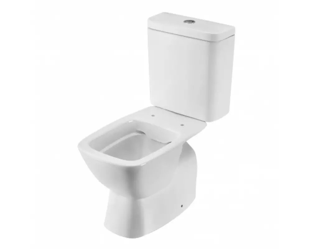 Унитаз - компакт безободковый с сиденьем микролифт slim Нео Rimless 1WH302418