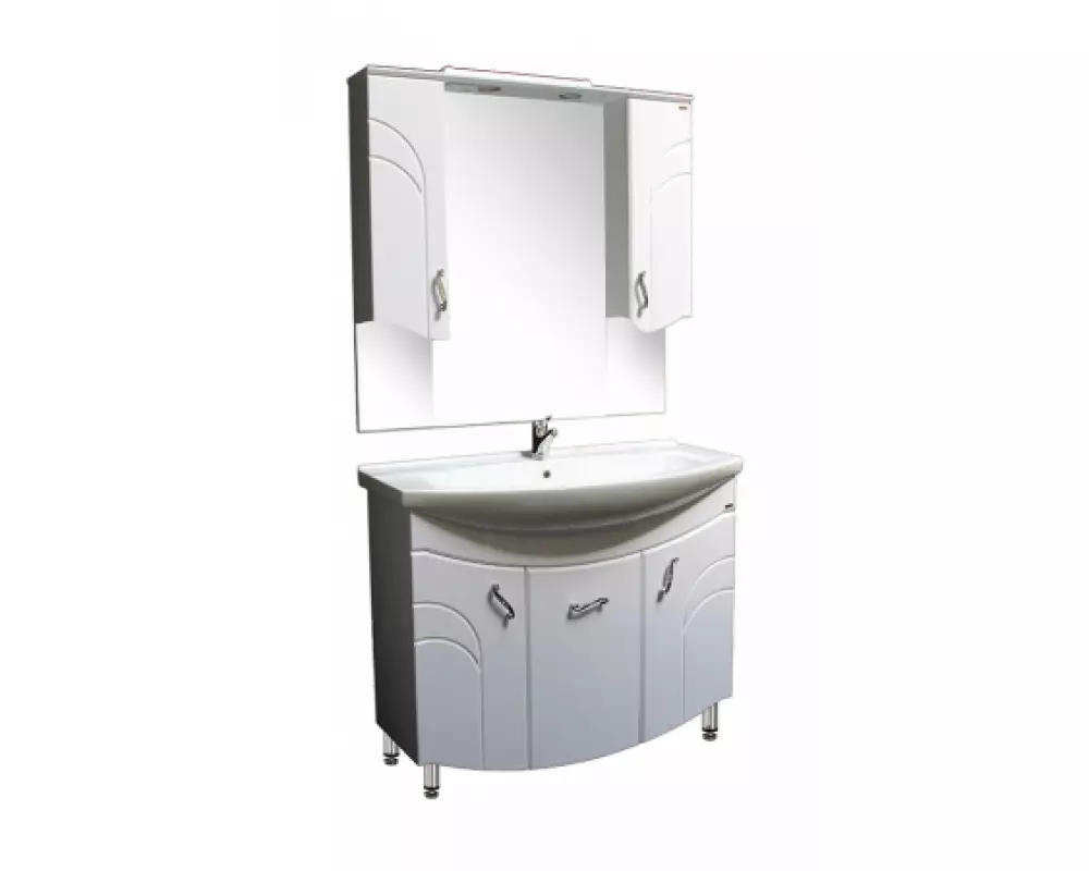 Комплект мебели«Сицилия-Элеганс» 1050 (тумба, умывальник ,шкаф зеркальный,колонна)