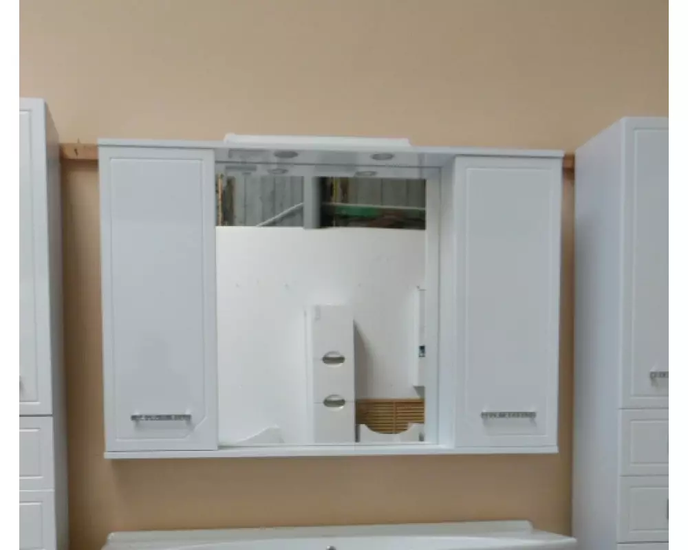 Комплект мебели«Стиль-Классик» 1200 6 Ящиков (тумба,умывальник  ,шкаф зеркальный,колонна 590)