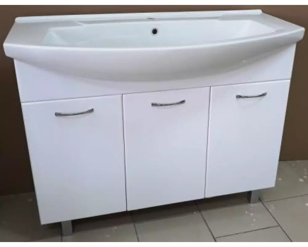 Комплект мебели «Классик-Элеганс» ЭКО 1000 3 Двери (раковина,шкаф зеркальный «Милан»)