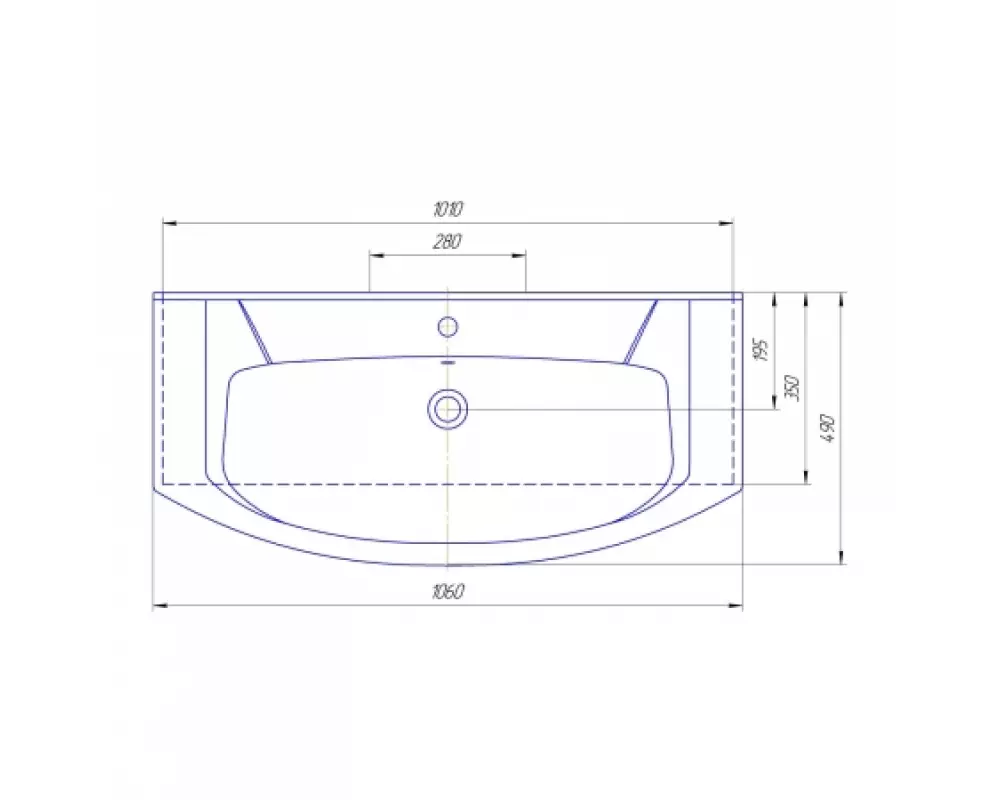 Комплект мебели «Классик-Элеганс» ЭКО 1000 3 Двери (раковина,шкаф зеркальный «Милан»)