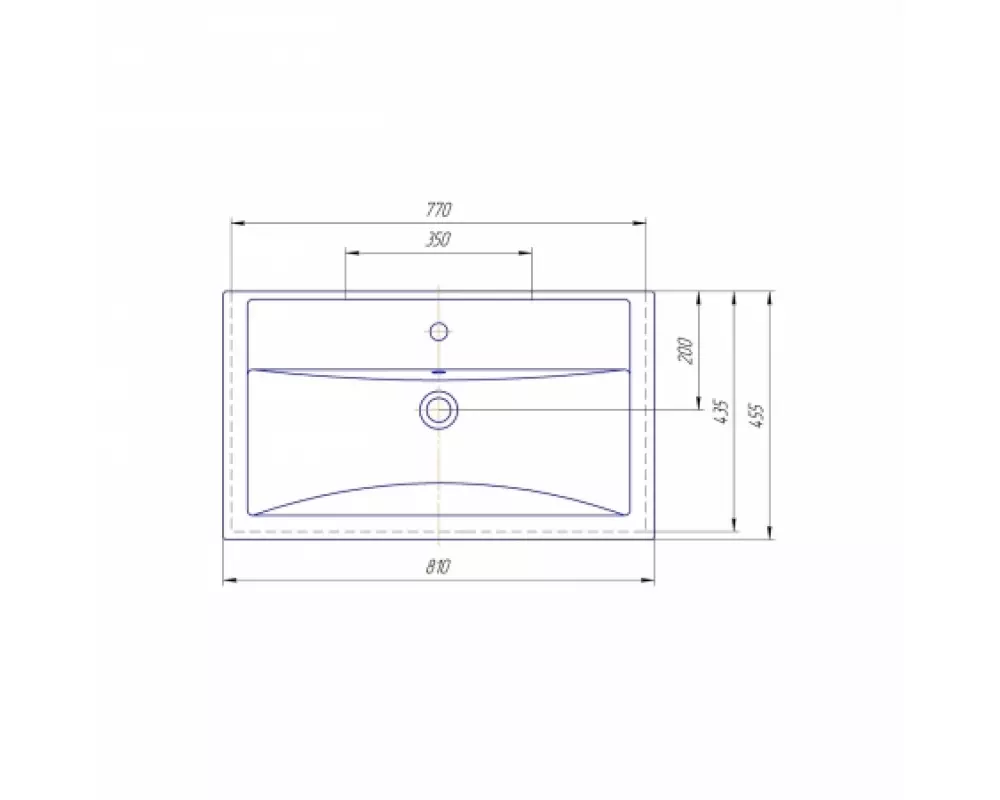 Комплект мебели «Смайл-Фостер» 800 2 Ящика (тумба,умывальник,шкаф зеркальный,колонна с корзиной для белья)