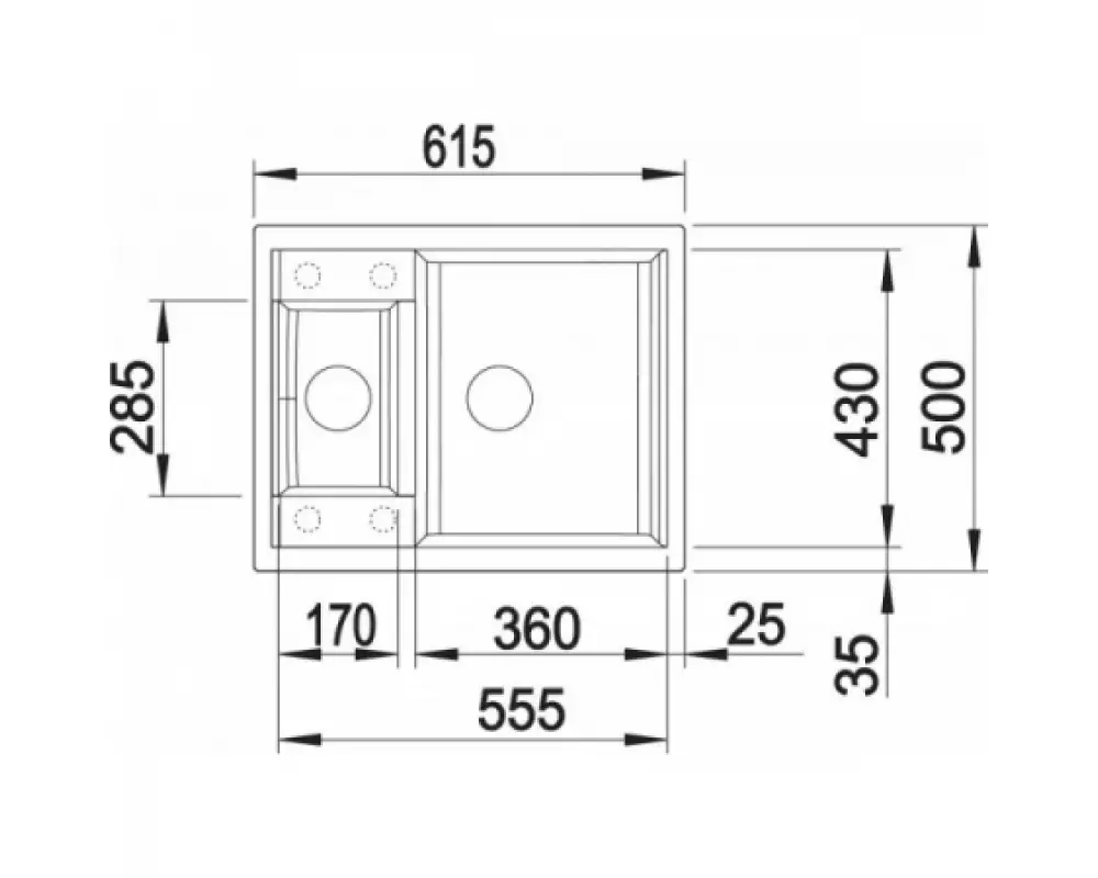 Каменная мойка Granmill 028 (молотый мрамор)