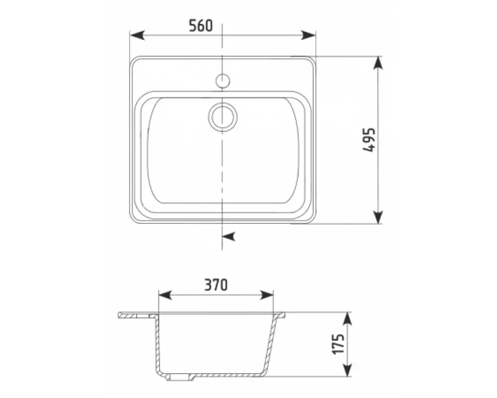 Каменная мойка Granmill 038 (молотый мрамор)