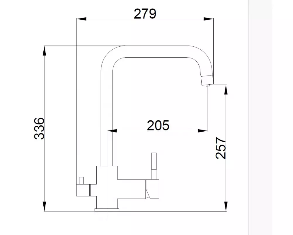 HB76820-7 Смеситель Haiba для кухни с подключением фильтра питьевой воды