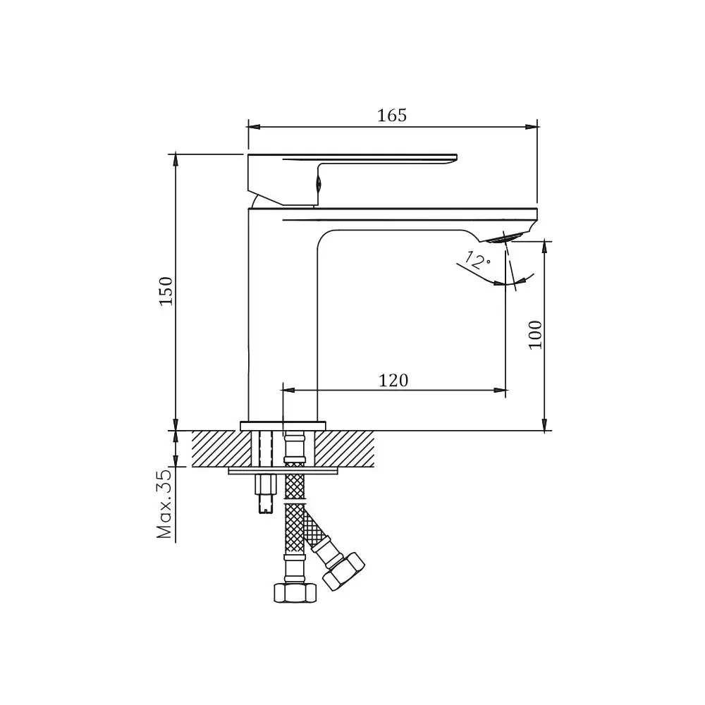 B10678 Смеситель BELZ однорычажный для раковины