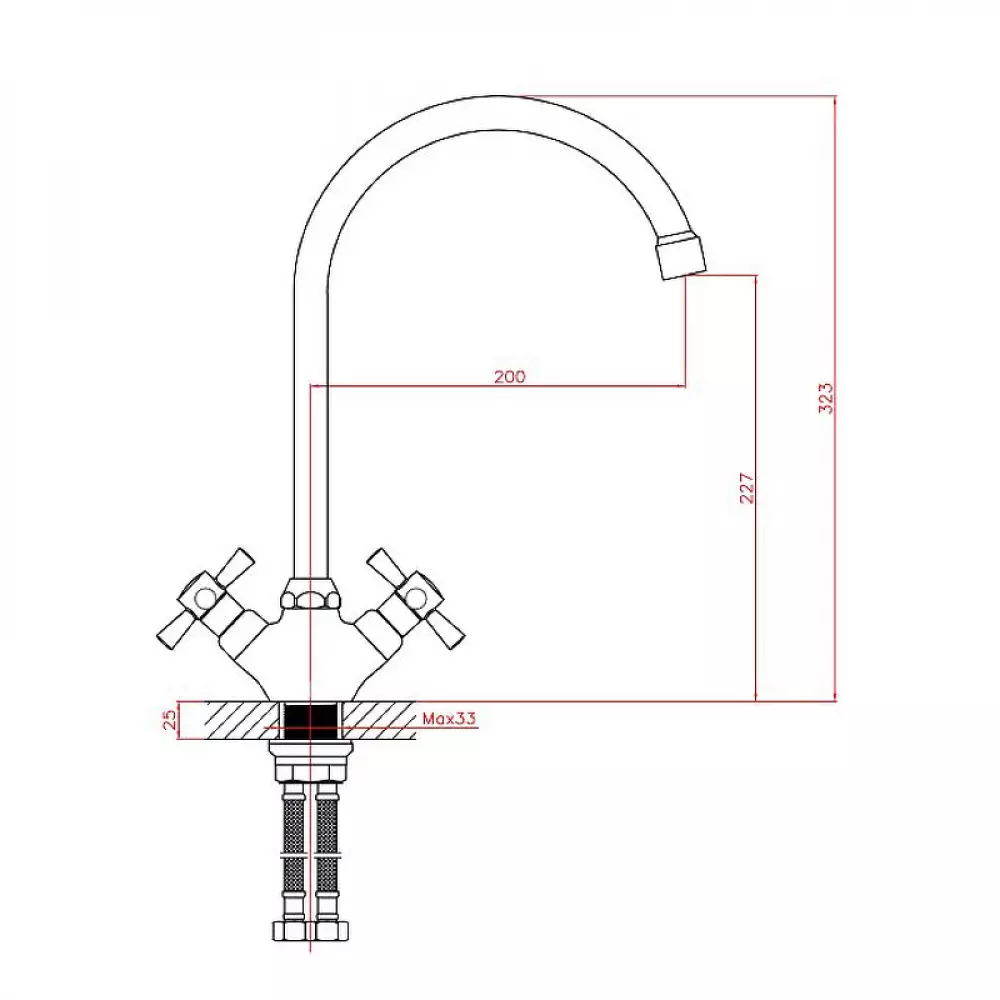CN46142-6 Смеситель для кухни