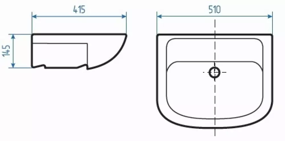 Тумба «Классик-Элегия» 500 с умывальником