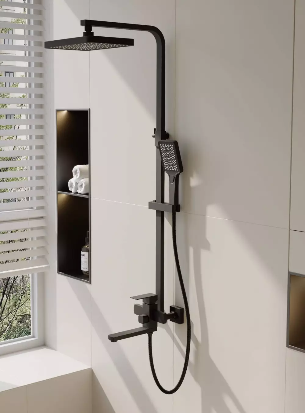 B24817-7 Душевая система BELZ с верхним душем «Зонт»