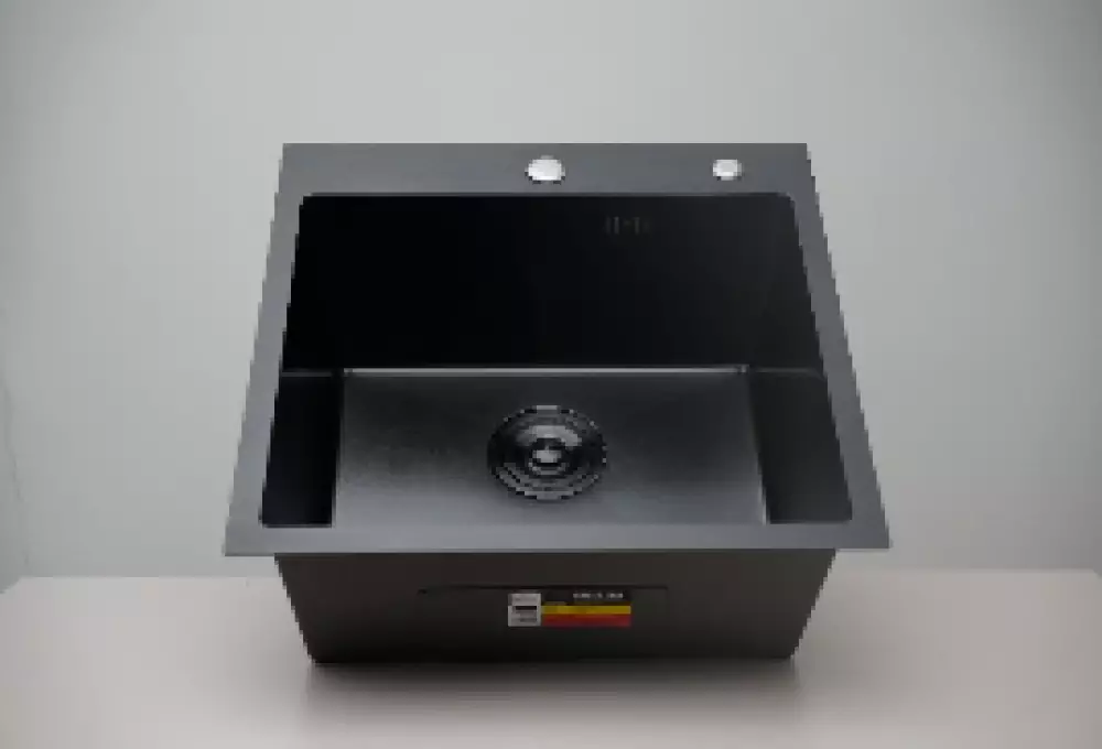 Кухонная мойка STELLUM 500Х480 врезная BLACK