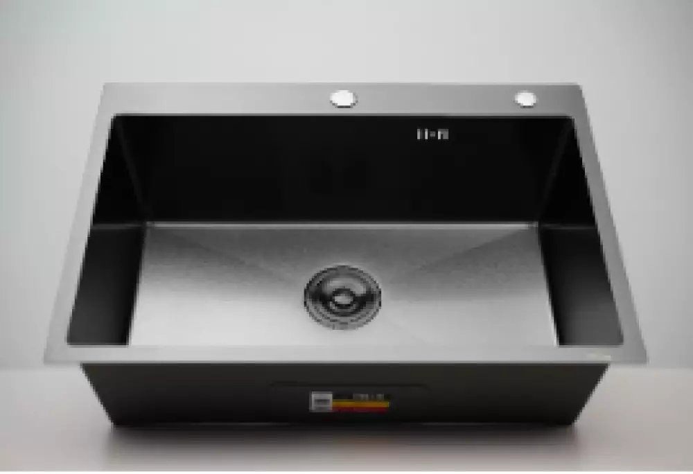 Кухонная мойка STELLUM 600Х480 врезная BLACK