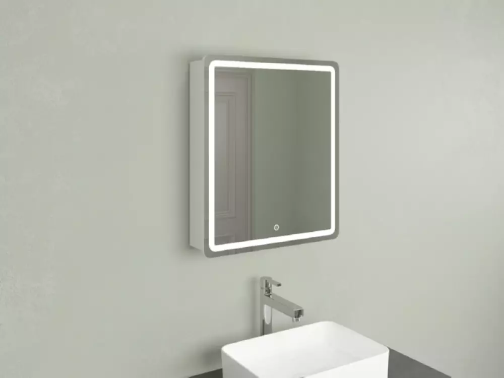 Шкаф зеркальный «Лайт Бокс» 600 Led подсветка