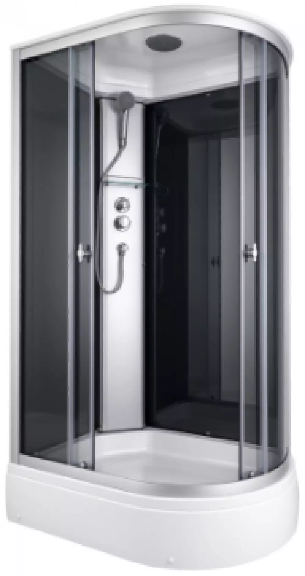 Душевая кабина 4006М 120х80 grey black Левая/Правая